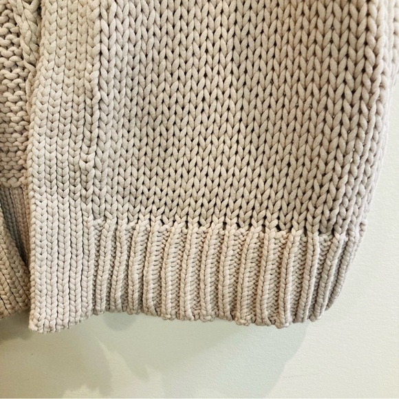 MAGASCHONI Sz S Open Front Drop Shoulder Super Soft Knit Cropped Ribbed Hem Vest - Picture 4 of 6